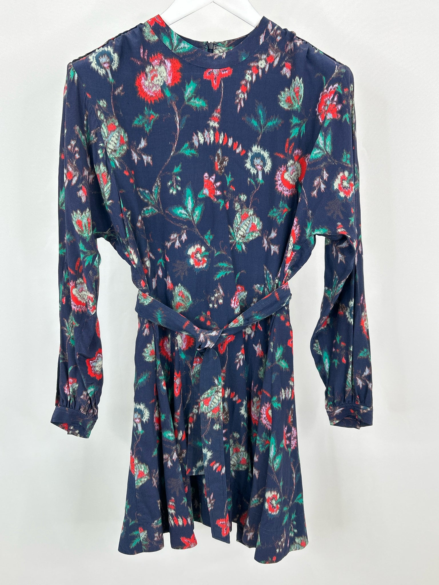 DEREK LAM Size M Blue Print Women Dress