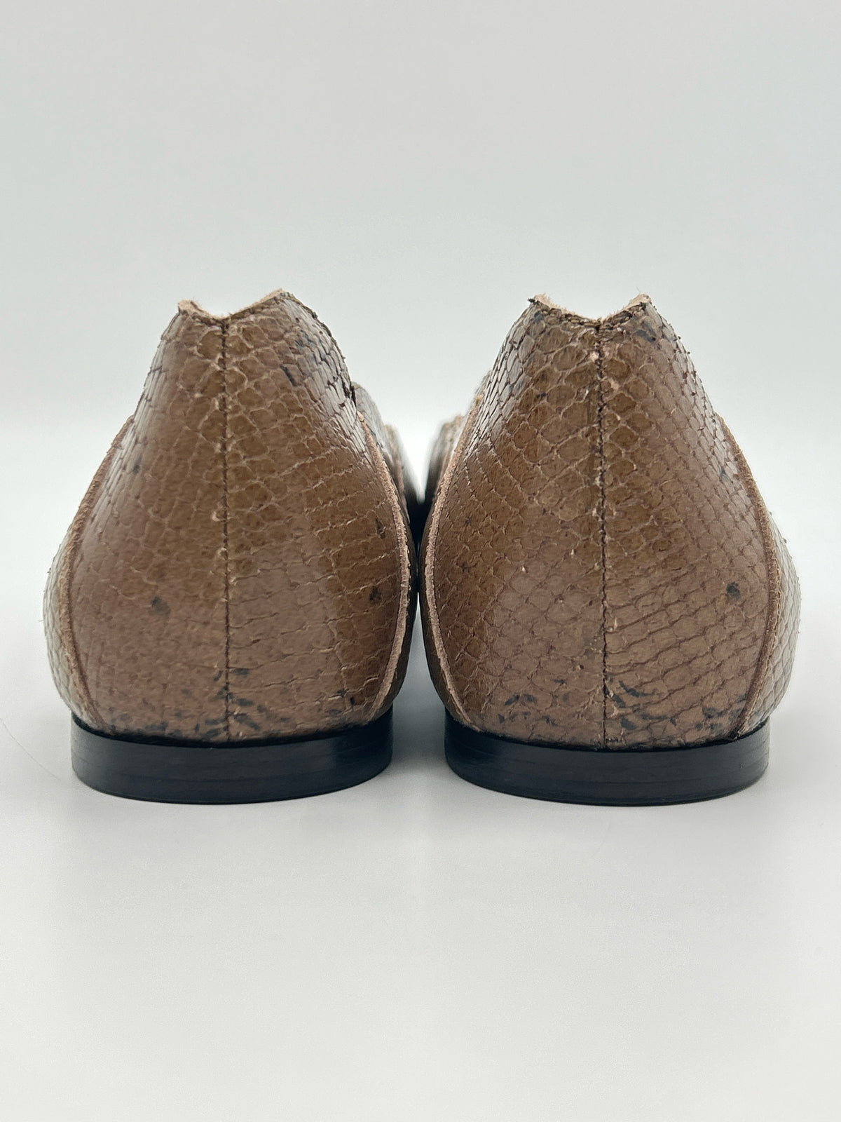 CHLOE Size 39 Brown Print Women Flats