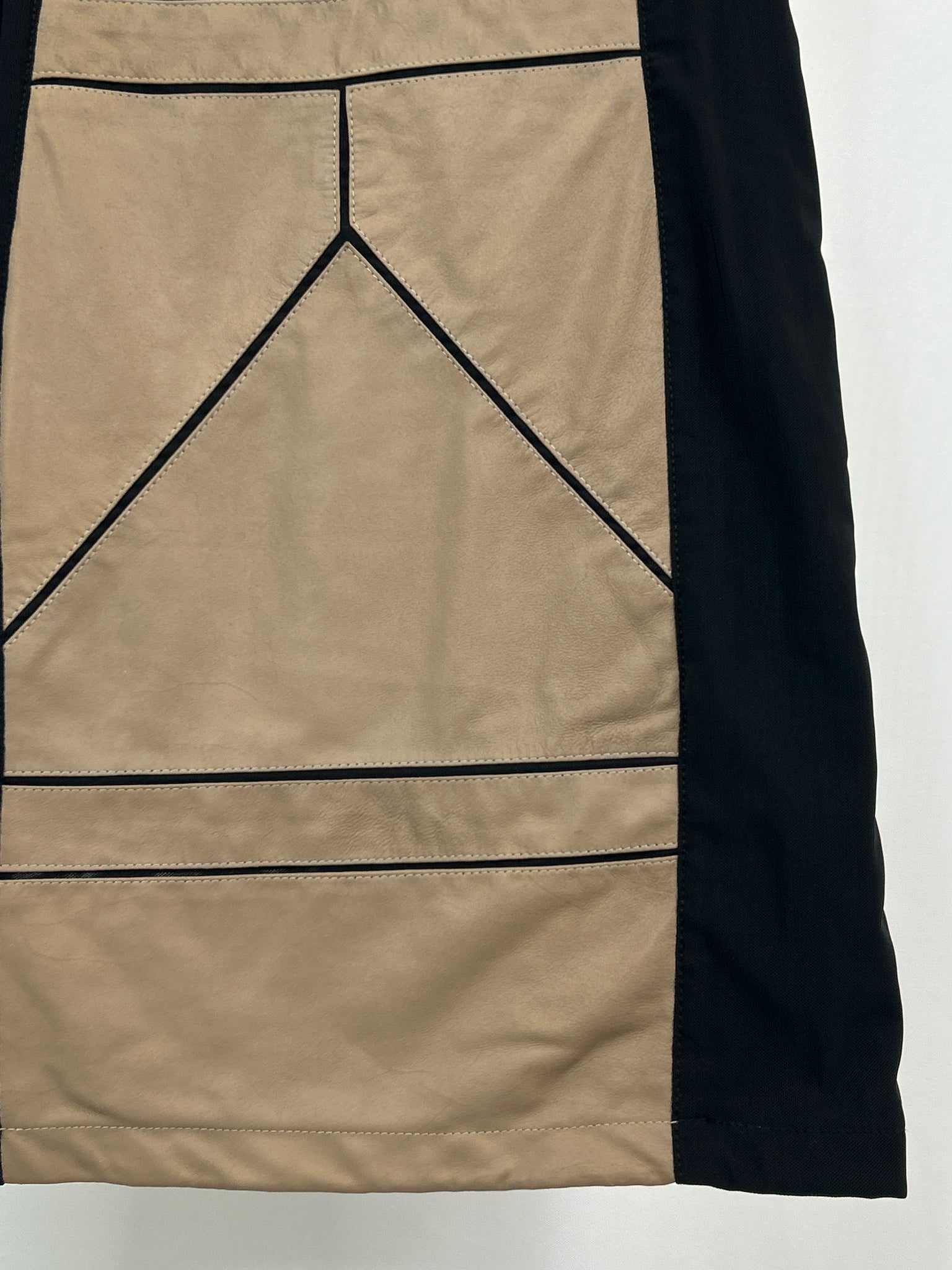 LAMARQUE Size 2 TAUPE & BLACK Women Dress