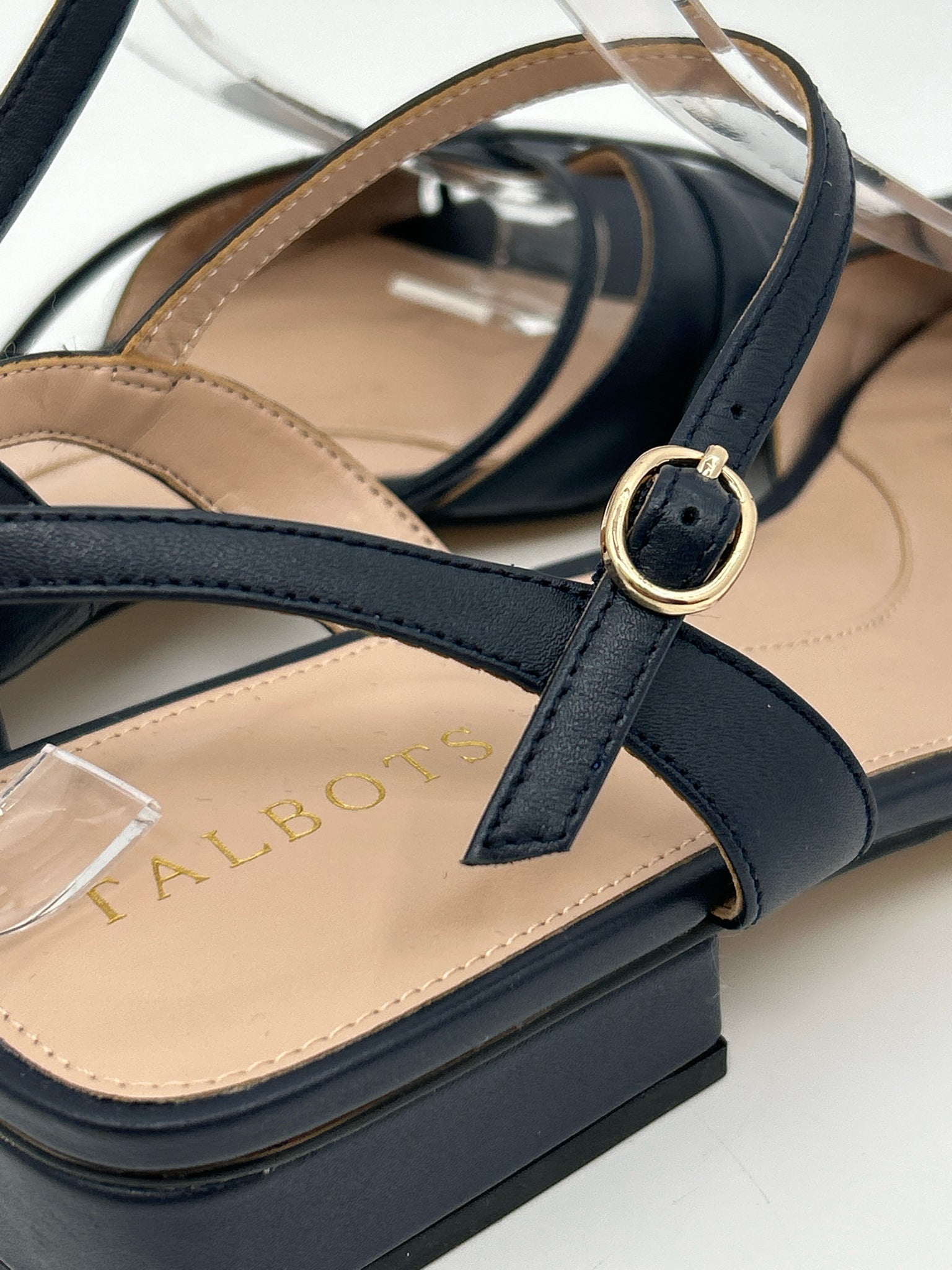 TALBOTS Size 10M Navy Women Sandal