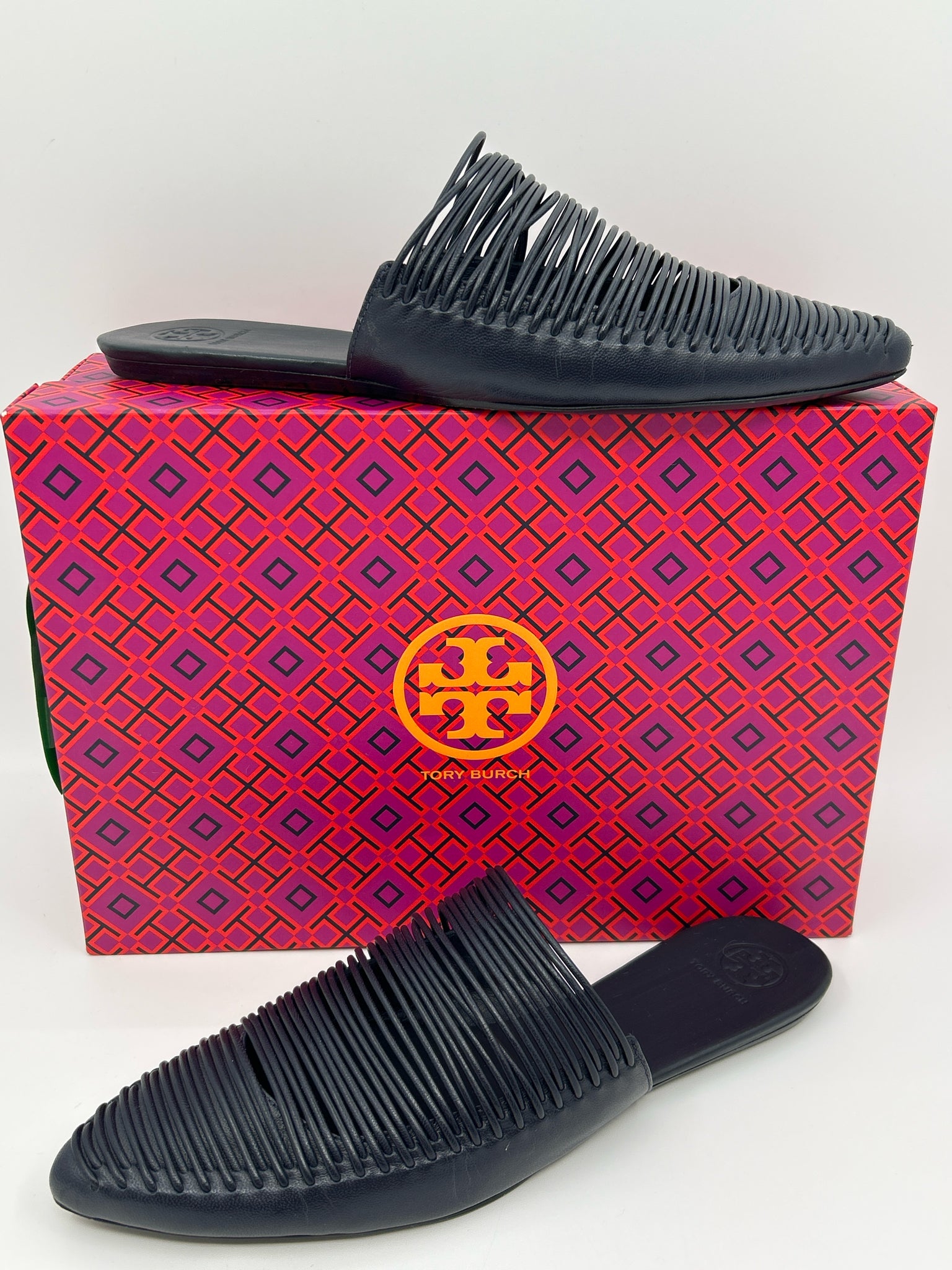 TORY BURCH Size 9.5M Navy Women's Flats
