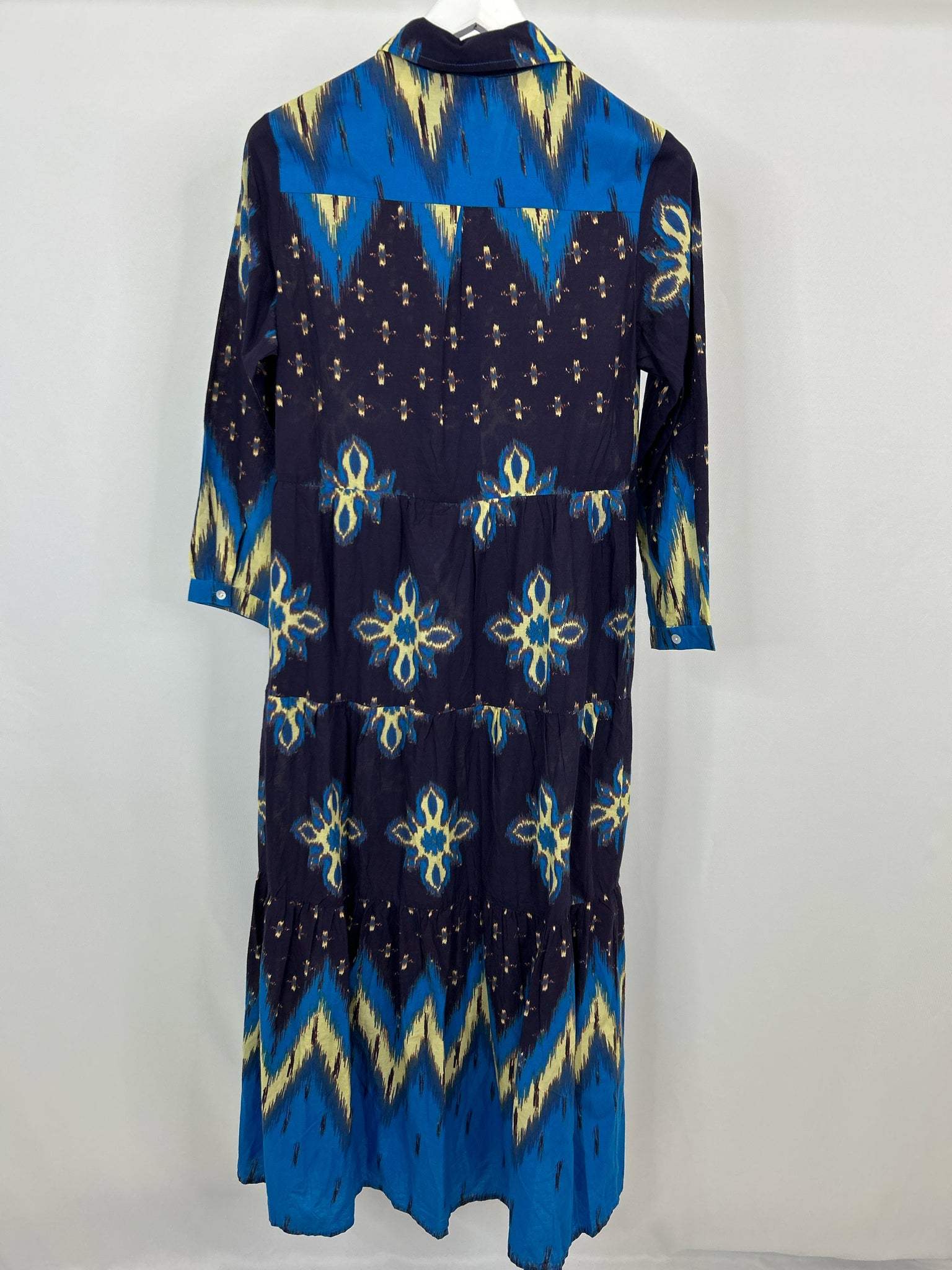 BE BOHO Size XS Navy Print Women Dress