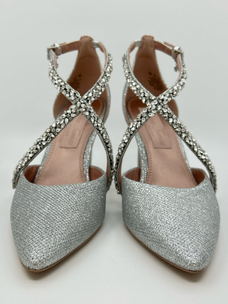 Pnina Tornai for Naturalizer Size 10M Silver Women's Pumps
