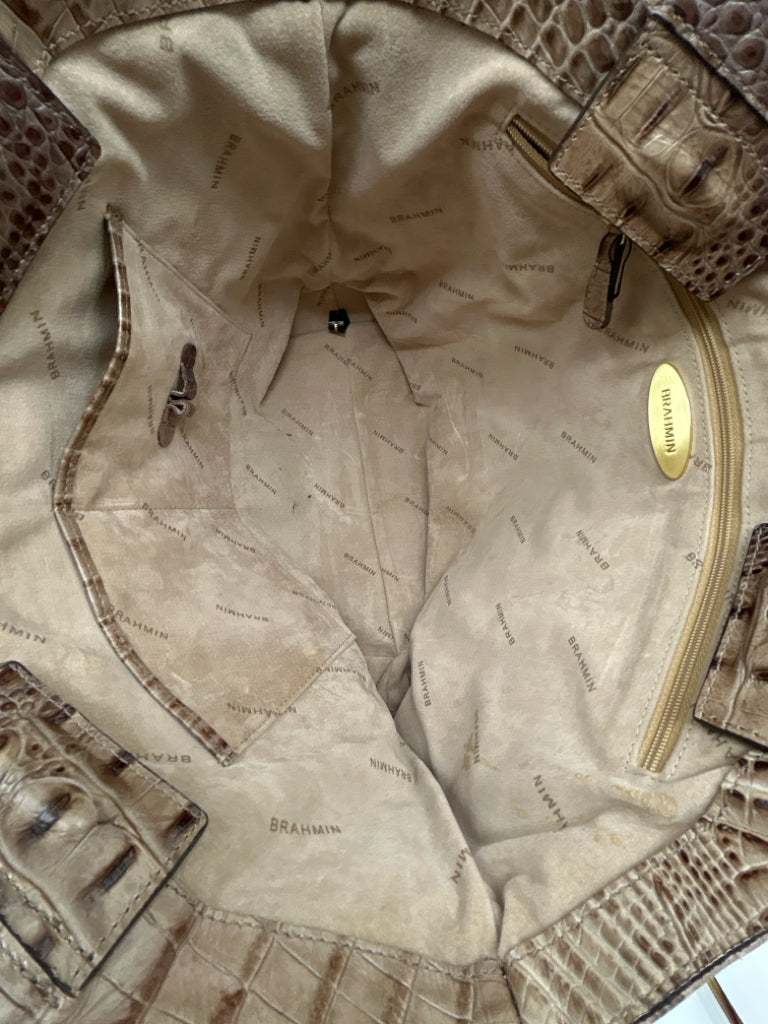 BRAHMIN Taupe Women's Tote