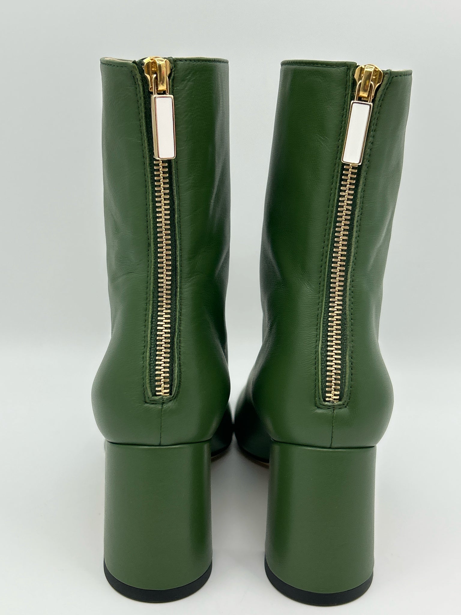 DEAR FRANCES Size 38/7.5 Green Women Booties NIB