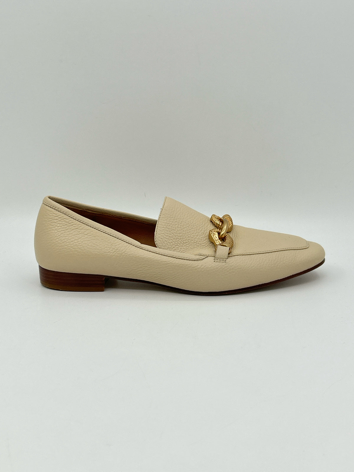 TORY BURCH Size 9.5M Cream Women Loafer