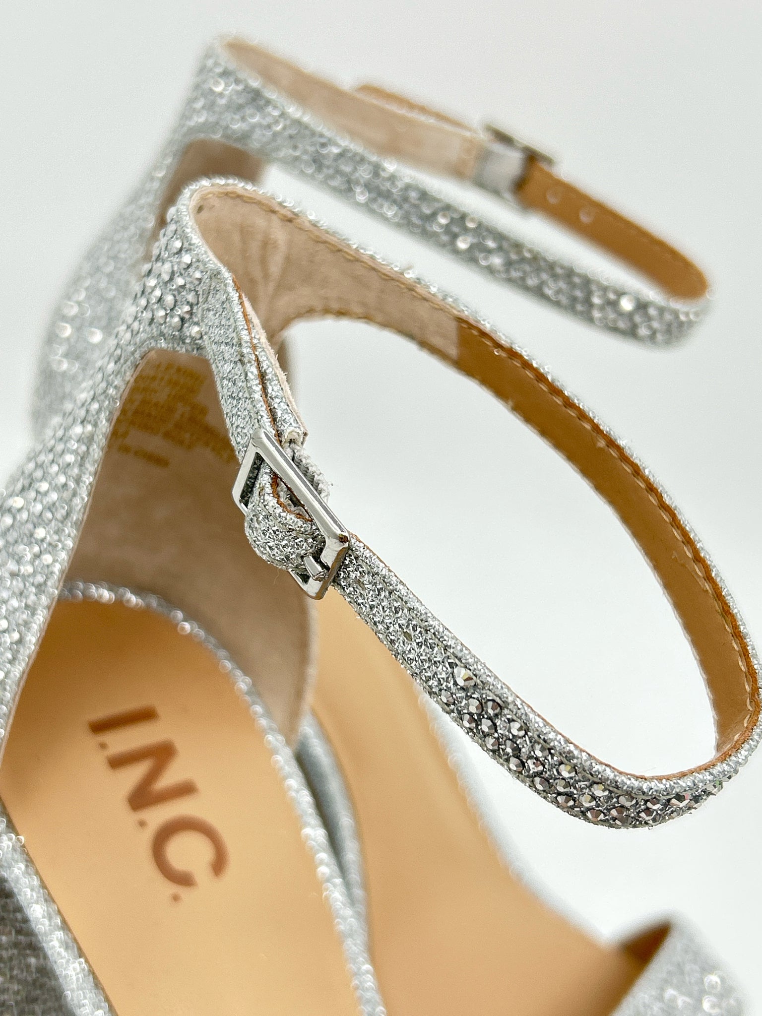 INC Size 10M Silver Women Sandal