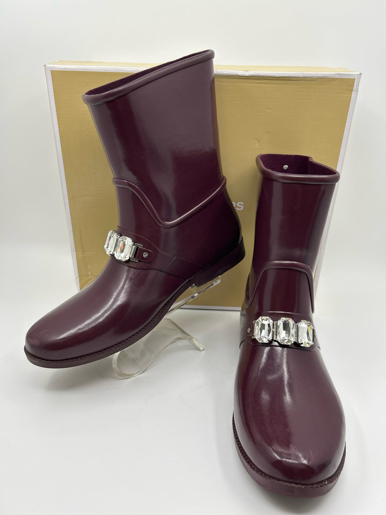 MICHAEL MICHAEL KORS Size 11M Plum Women Rainboots