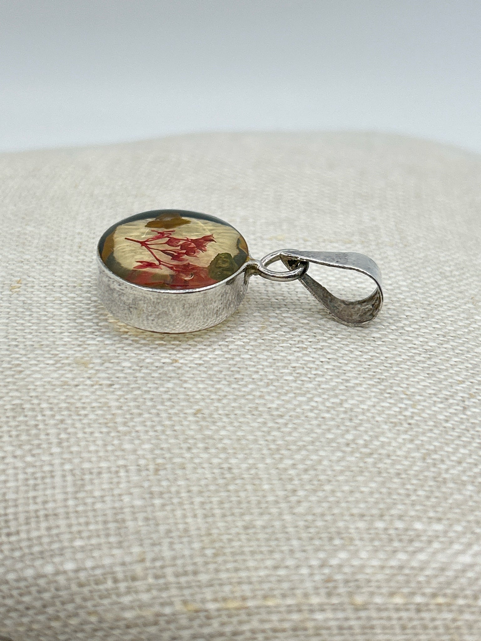 Sterling Silver Floral Pendant
