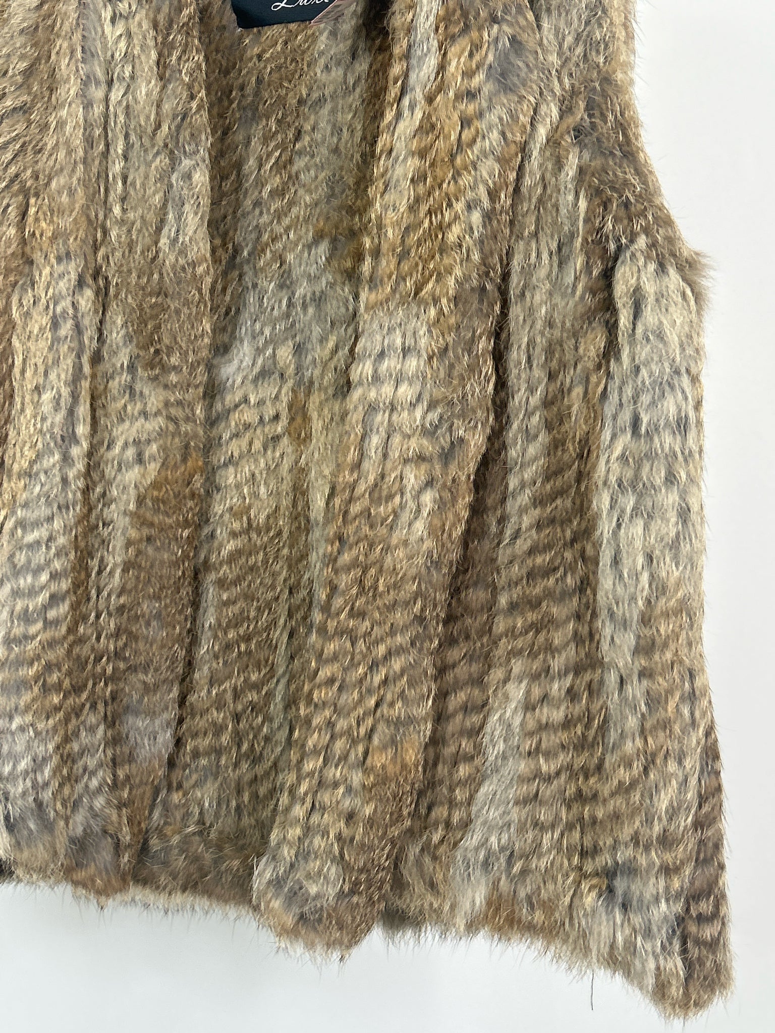 525 AMERICA Size L Brown Print Women Vest