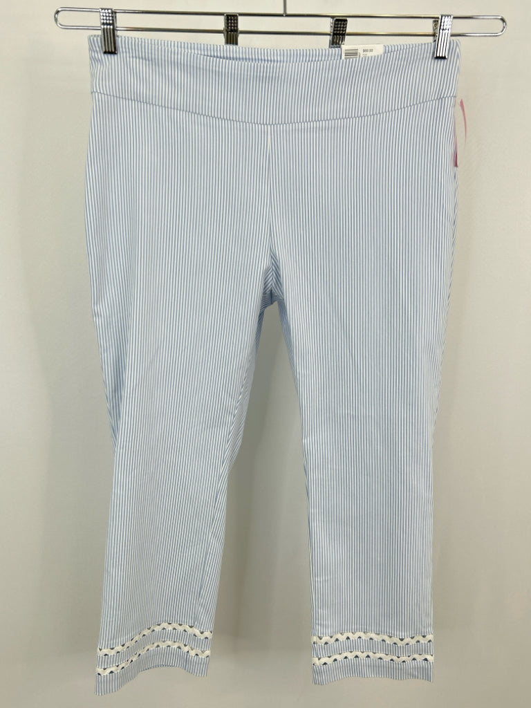 CROWN & IVY Size 16W Blue Striped Women's Pants NWT