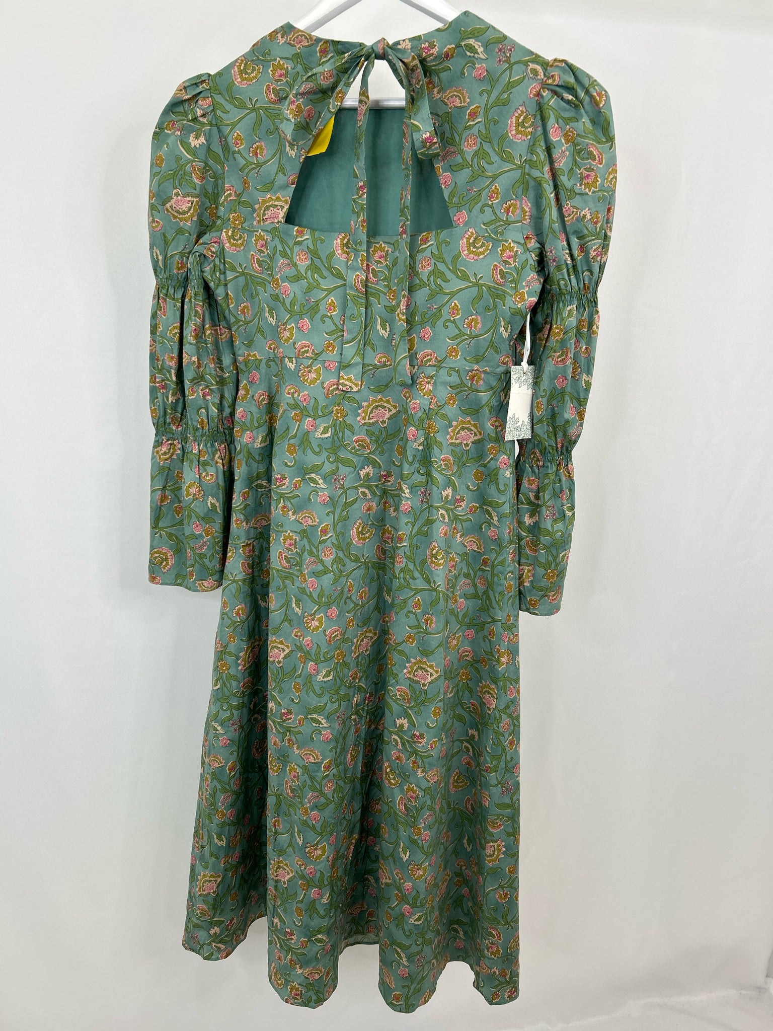 Hyacinth House Size M Green Floral Women Dress