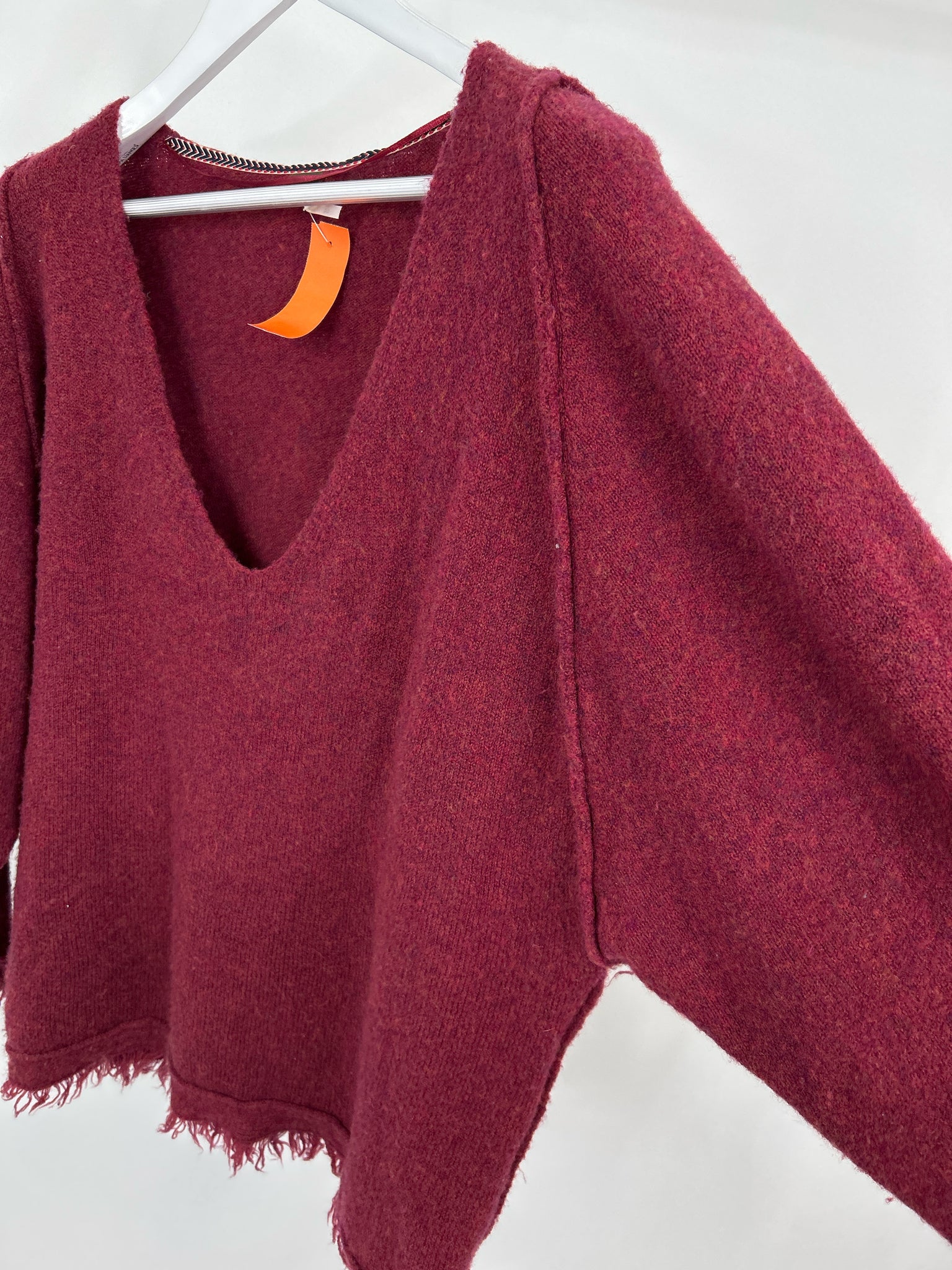 FREE PEOPLE Size M WINE Women Sweater