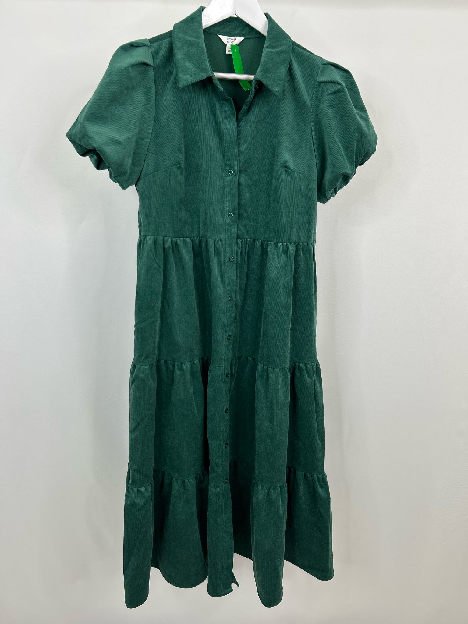 CROWN & IVY Size M Green Women Dress