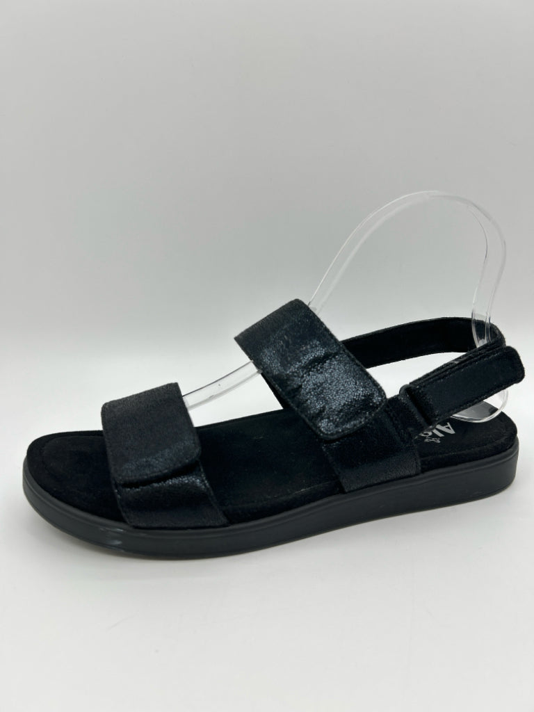 ALEGRIA Size 39/9 Black Women's Sandal