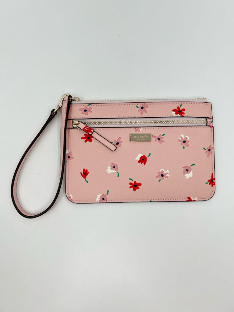 KATE SPADE Pink floral Wristlet