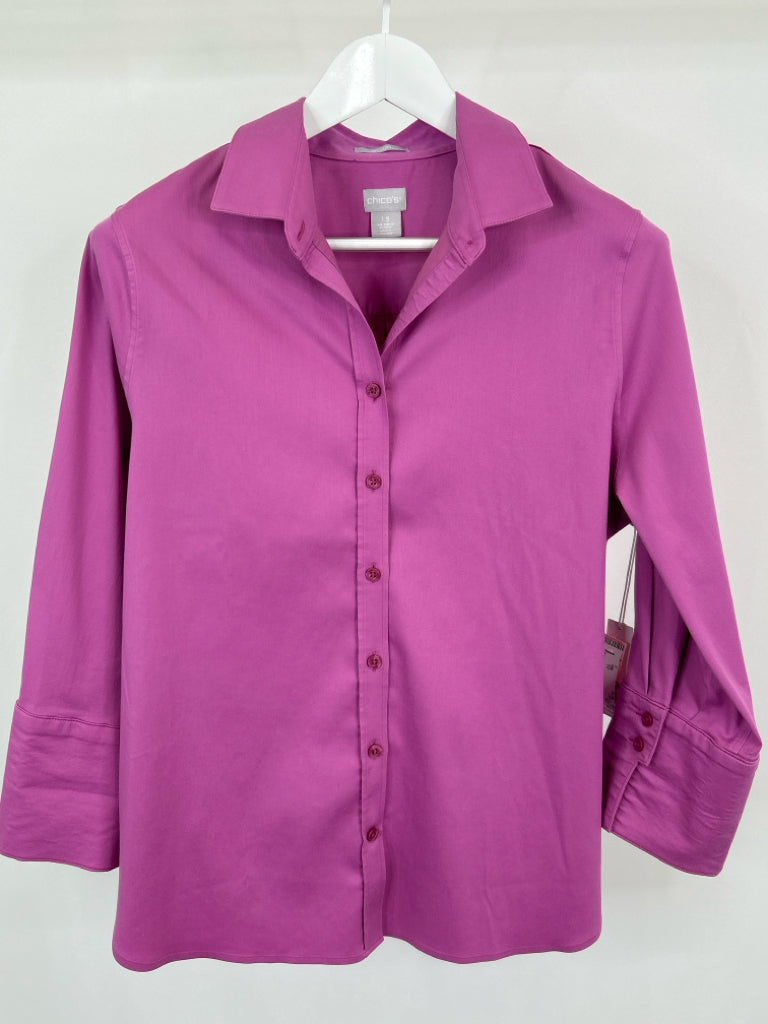 CHICO'S Size 10 Orchid Women's Shirt