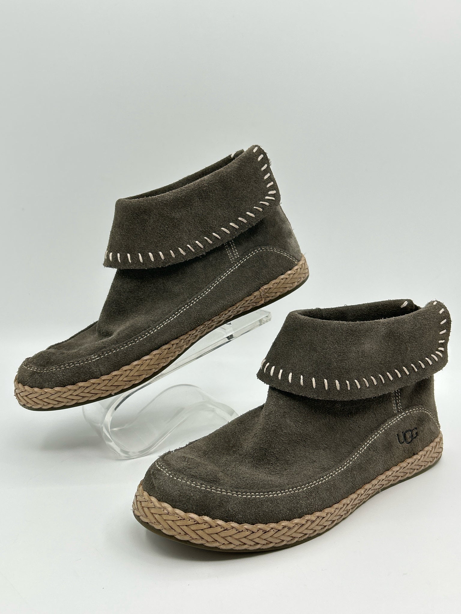 UGG Size 6.5 Grey Women Booties