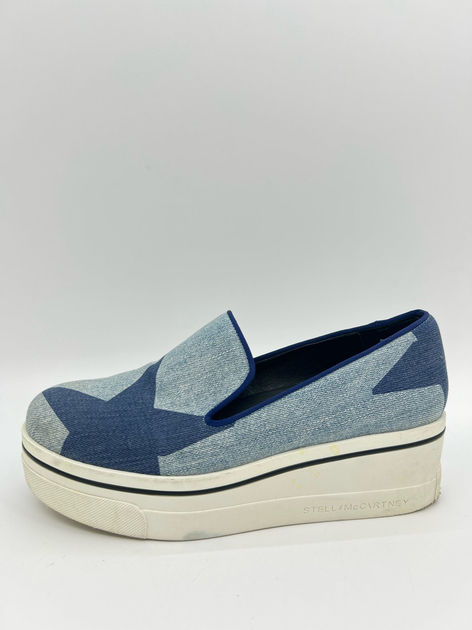 Stella McCartney Size 36/6 Blue Print Women Sneakers