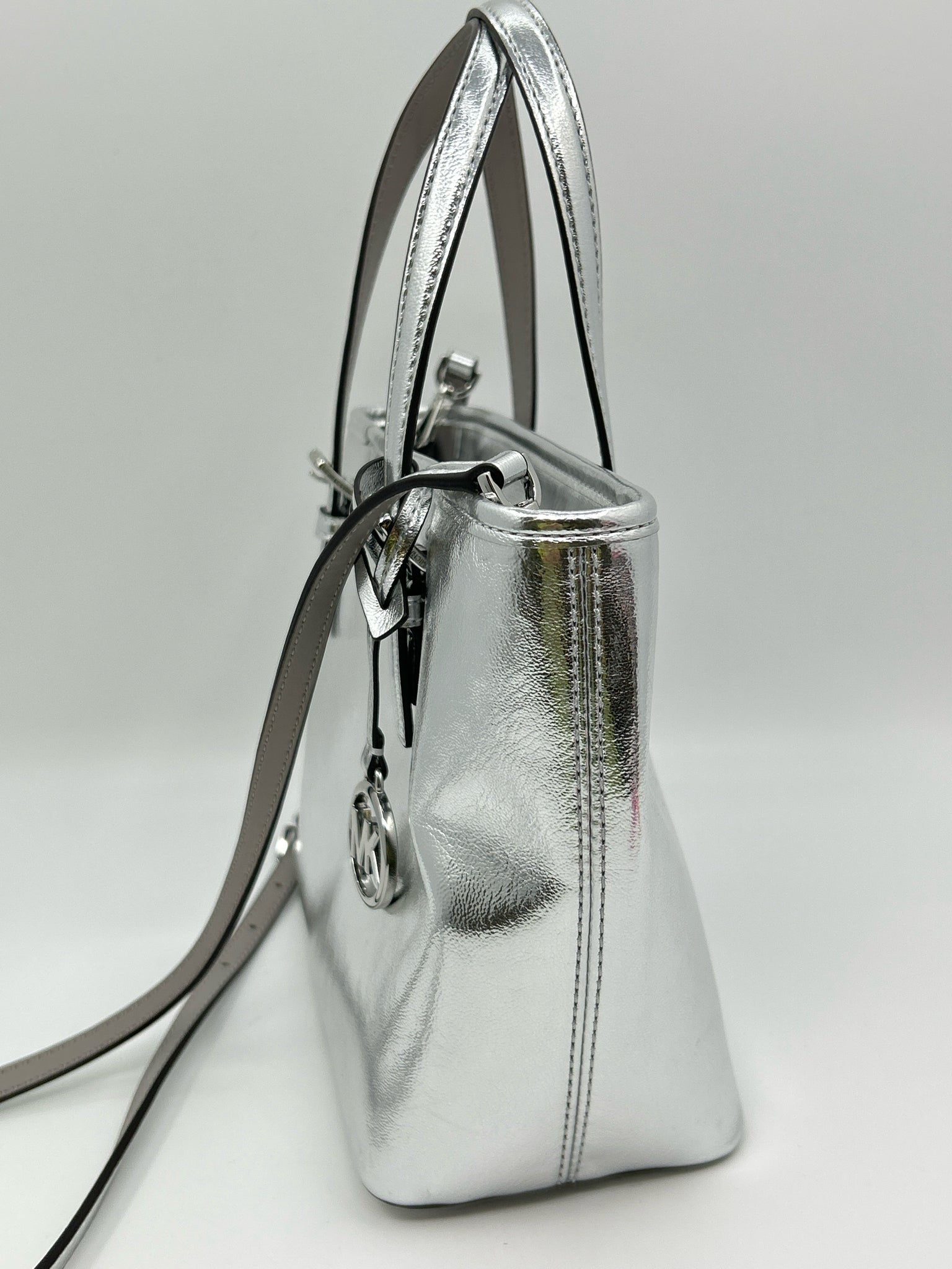 MICHAEL KORS METALLIC SILVER Women Purse