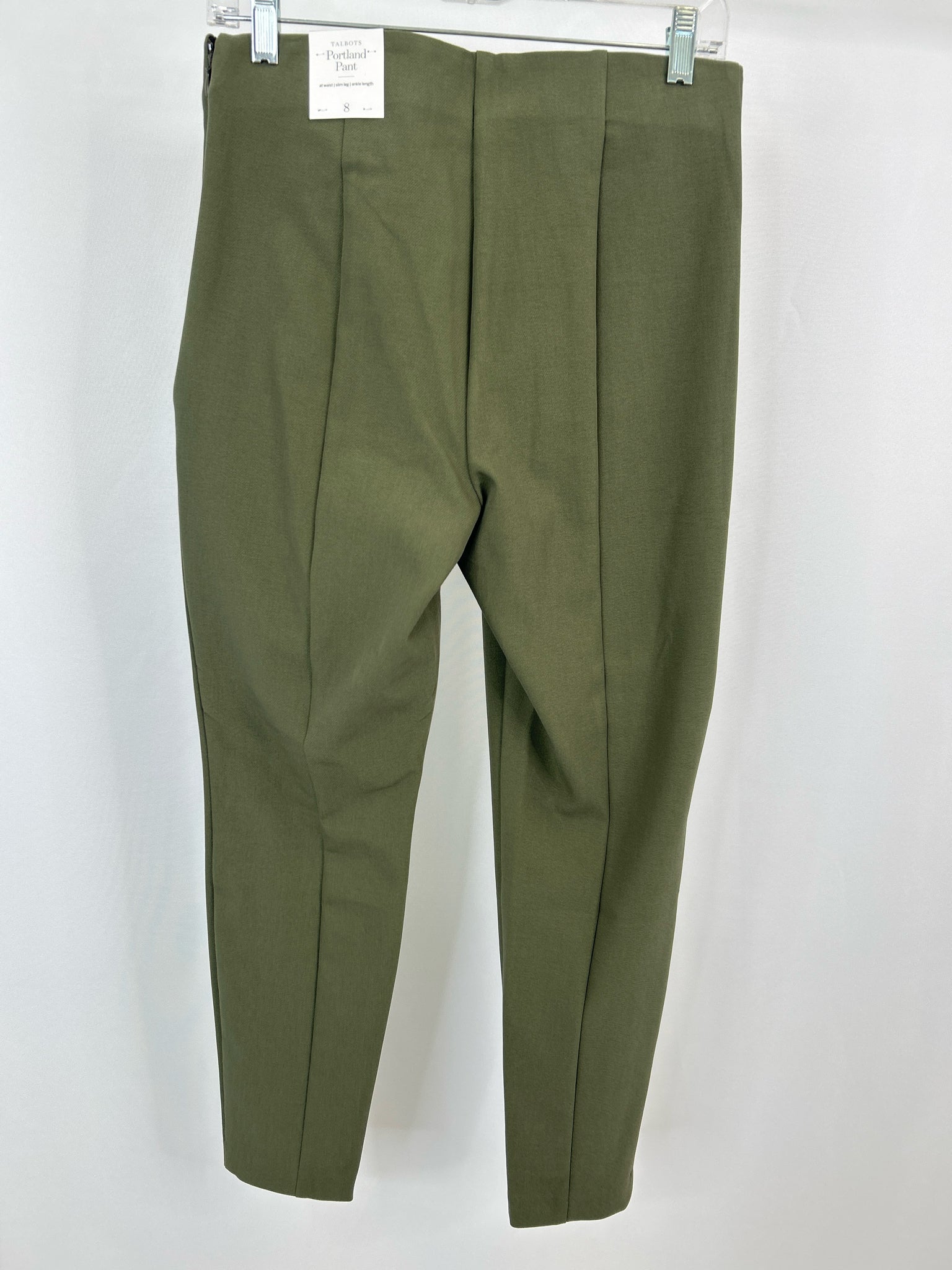 TALBOTS Size 8 Green Women Pants NWT