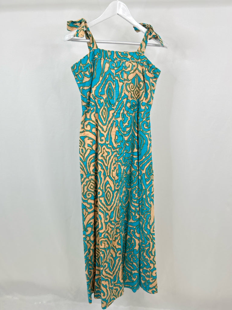 ANNA CATE Size XS TEAL AND BEIGE Dress