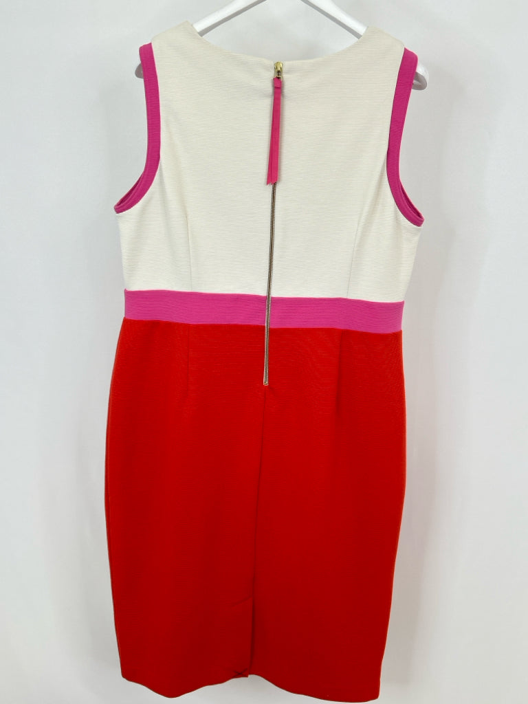 BODEN Size 18L WHITE AND RED Women's Dress
