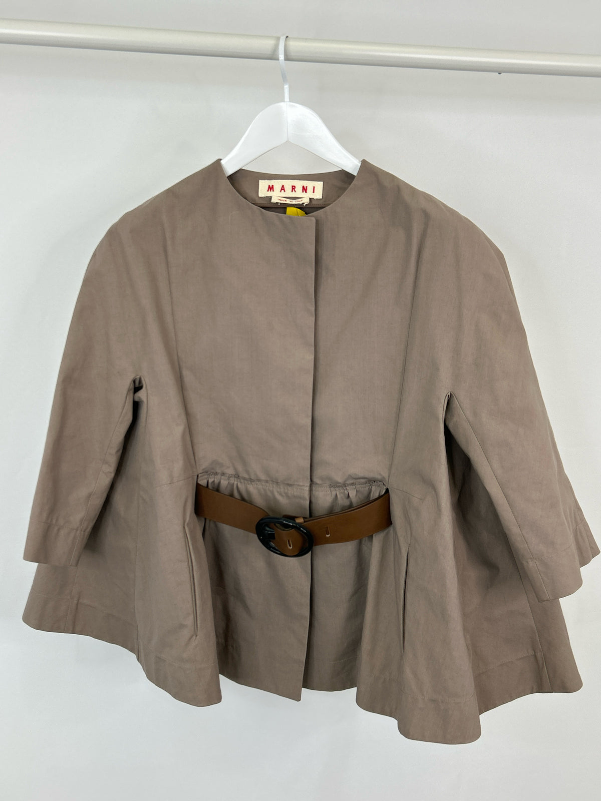 MARNI Size 44 Taupe Women Jacket