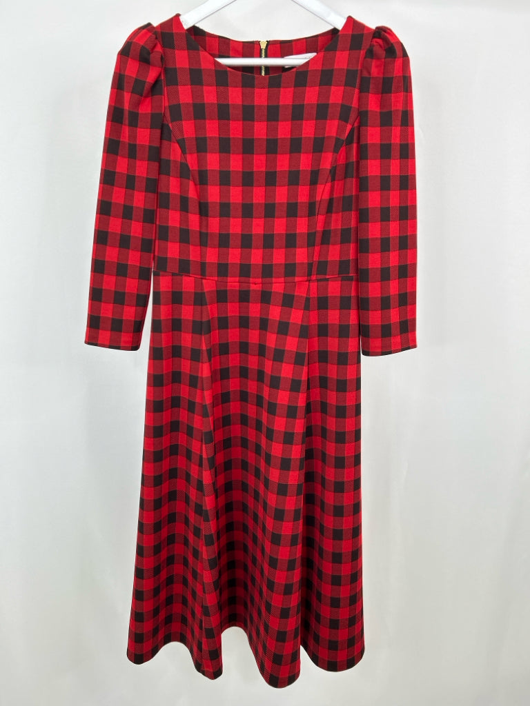 CALVIN KLEIN Women Size 8 Red and Black Dress