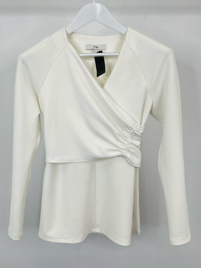 TIBI Women Size 2 White Top