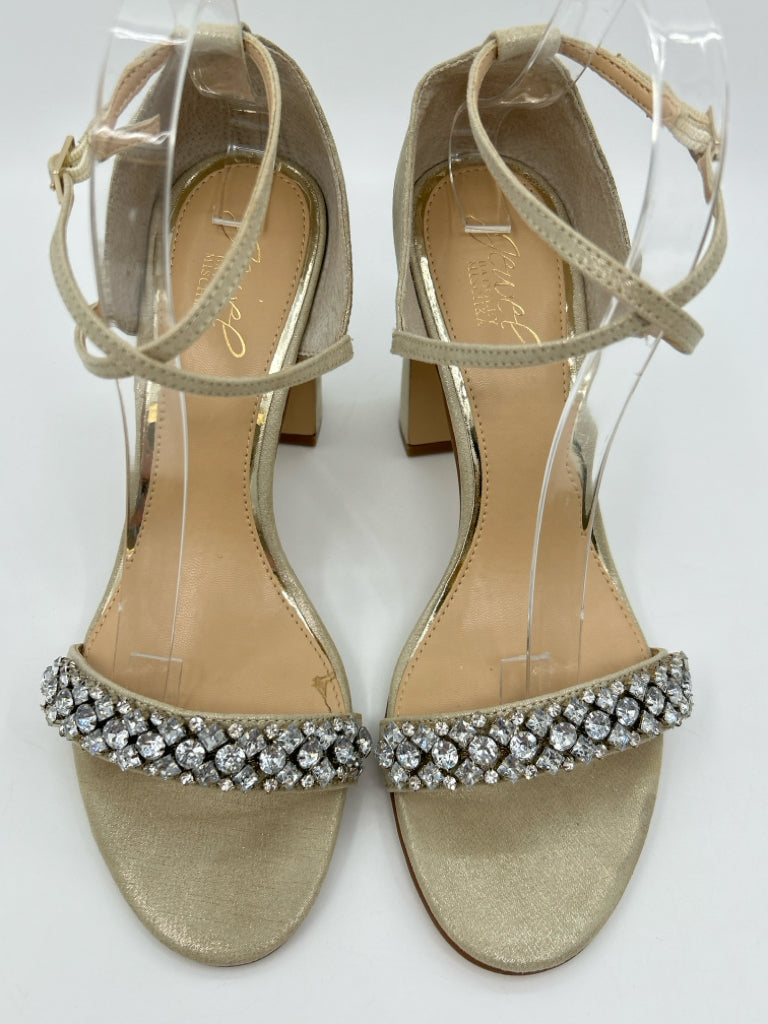 BADGLEY MISCHKA Size 10 Gold Women's Sandal