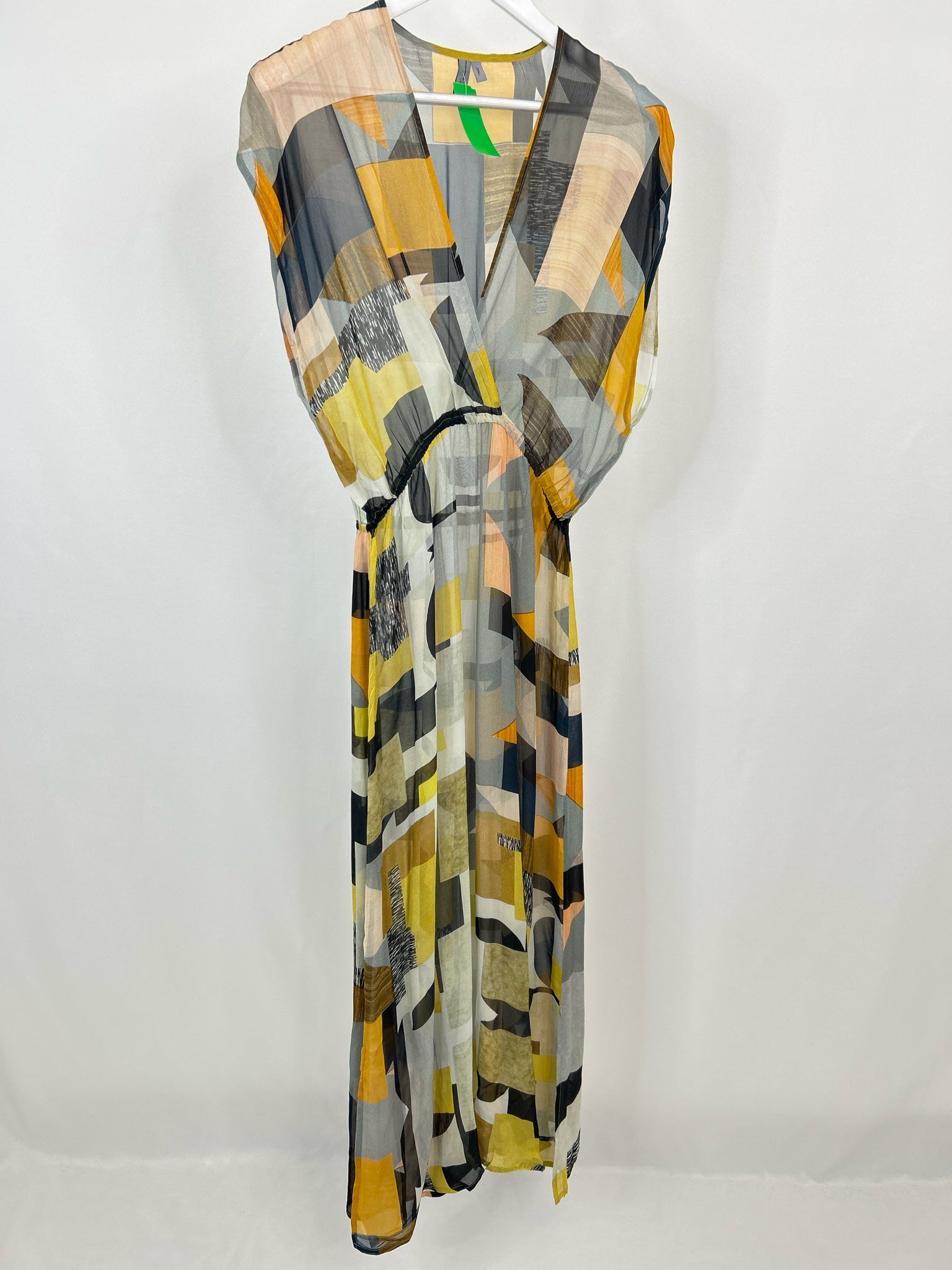 BL^NK LONDON Size S Yellow and Gray Women Dress