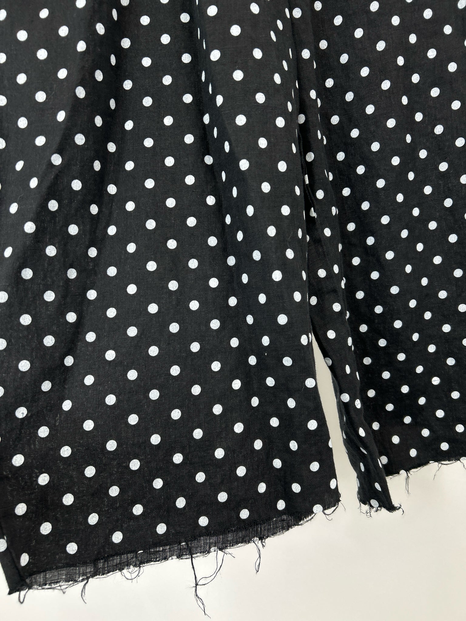 FLAX Size L Black and White Women Pants