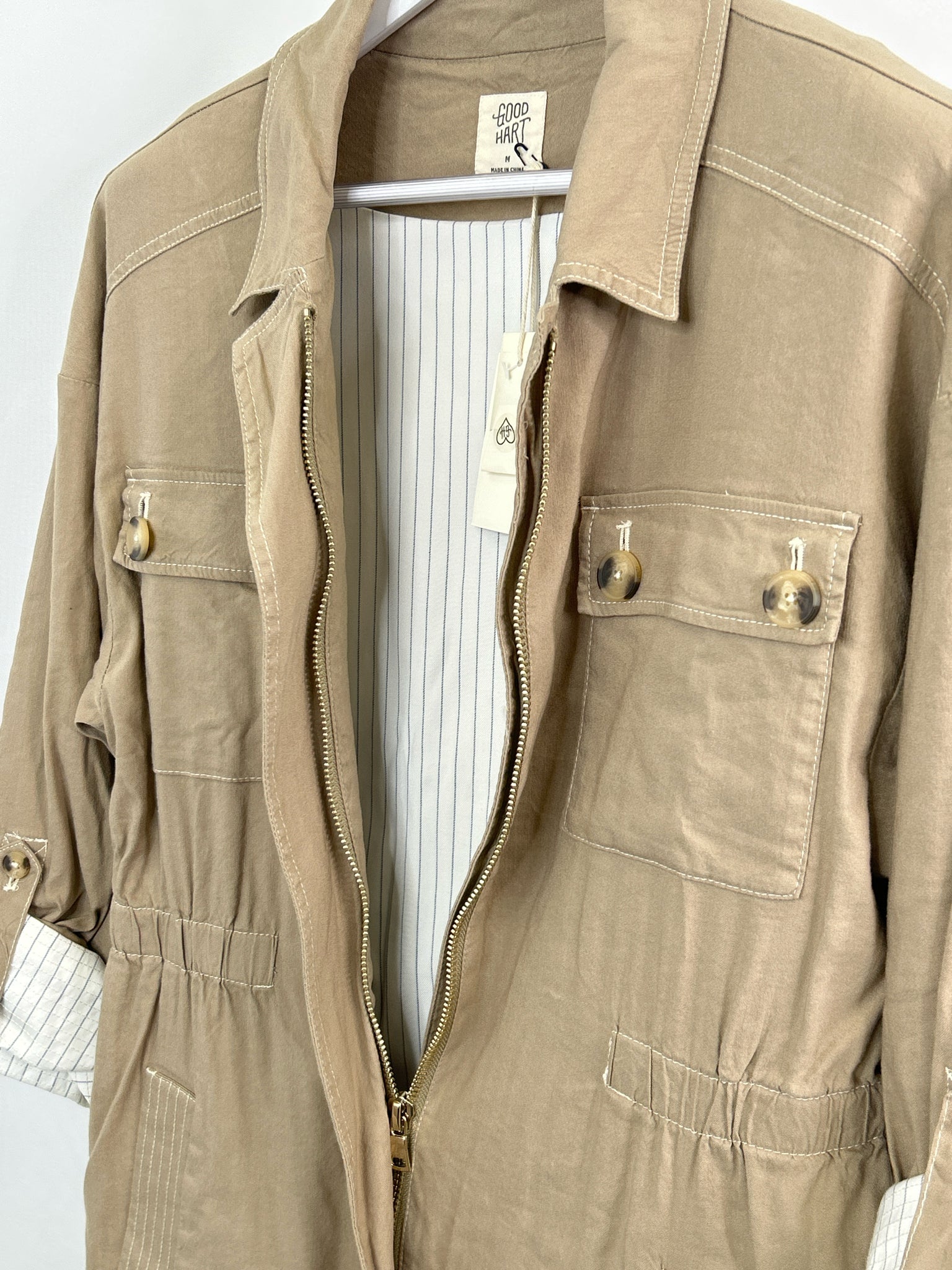 Good Hart Size M KHAKI Women Jacket
