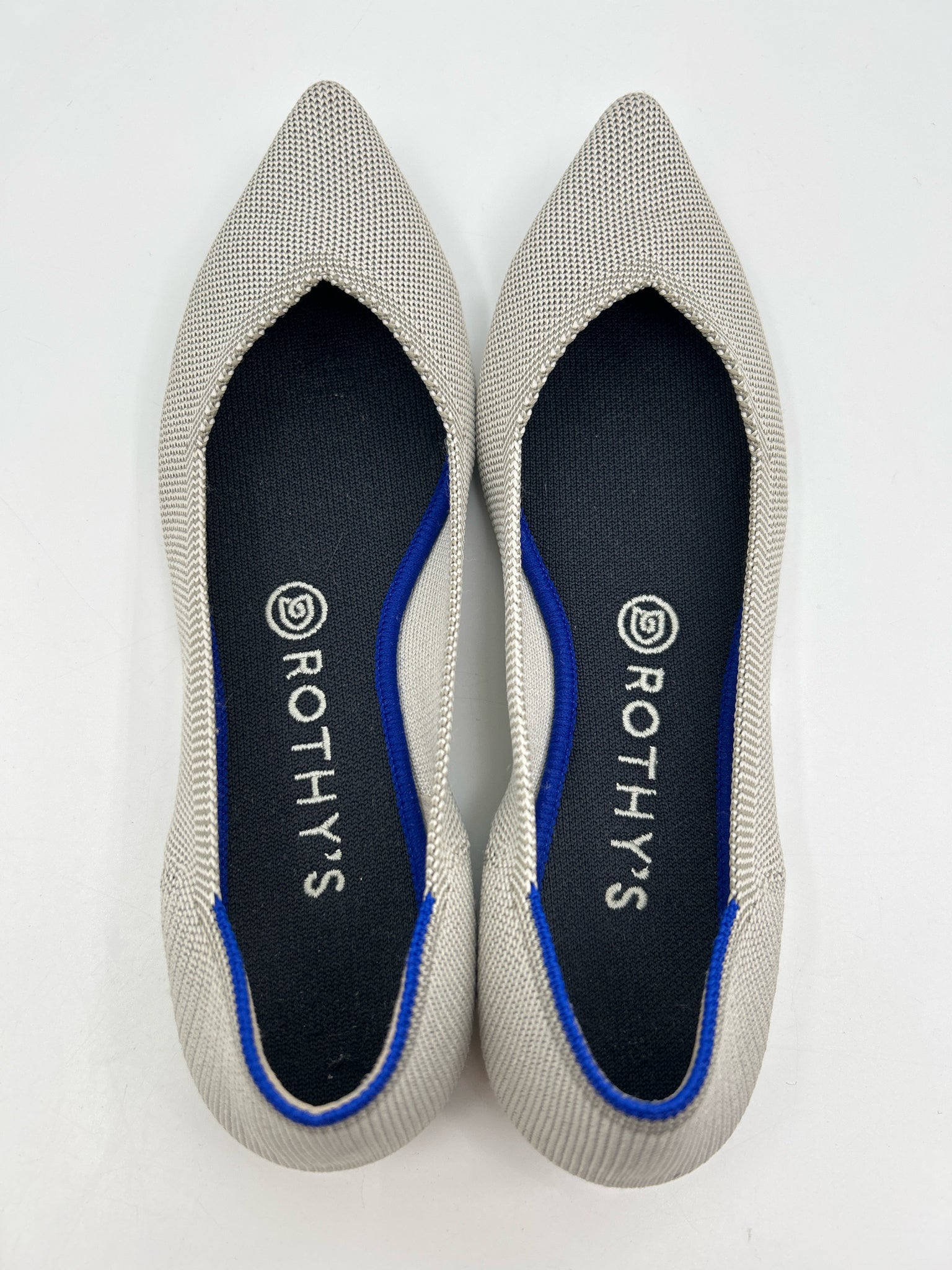 ROTHY'S Size 8.5W Grey Women Flats