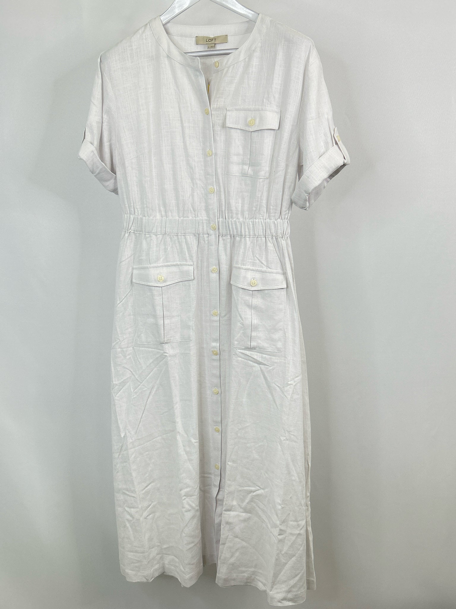LOFT Size 8 White Women Dress
