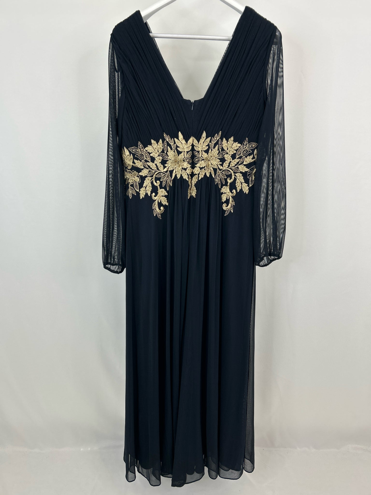 BETSY&ADAM Size 14W Navy Women Dress