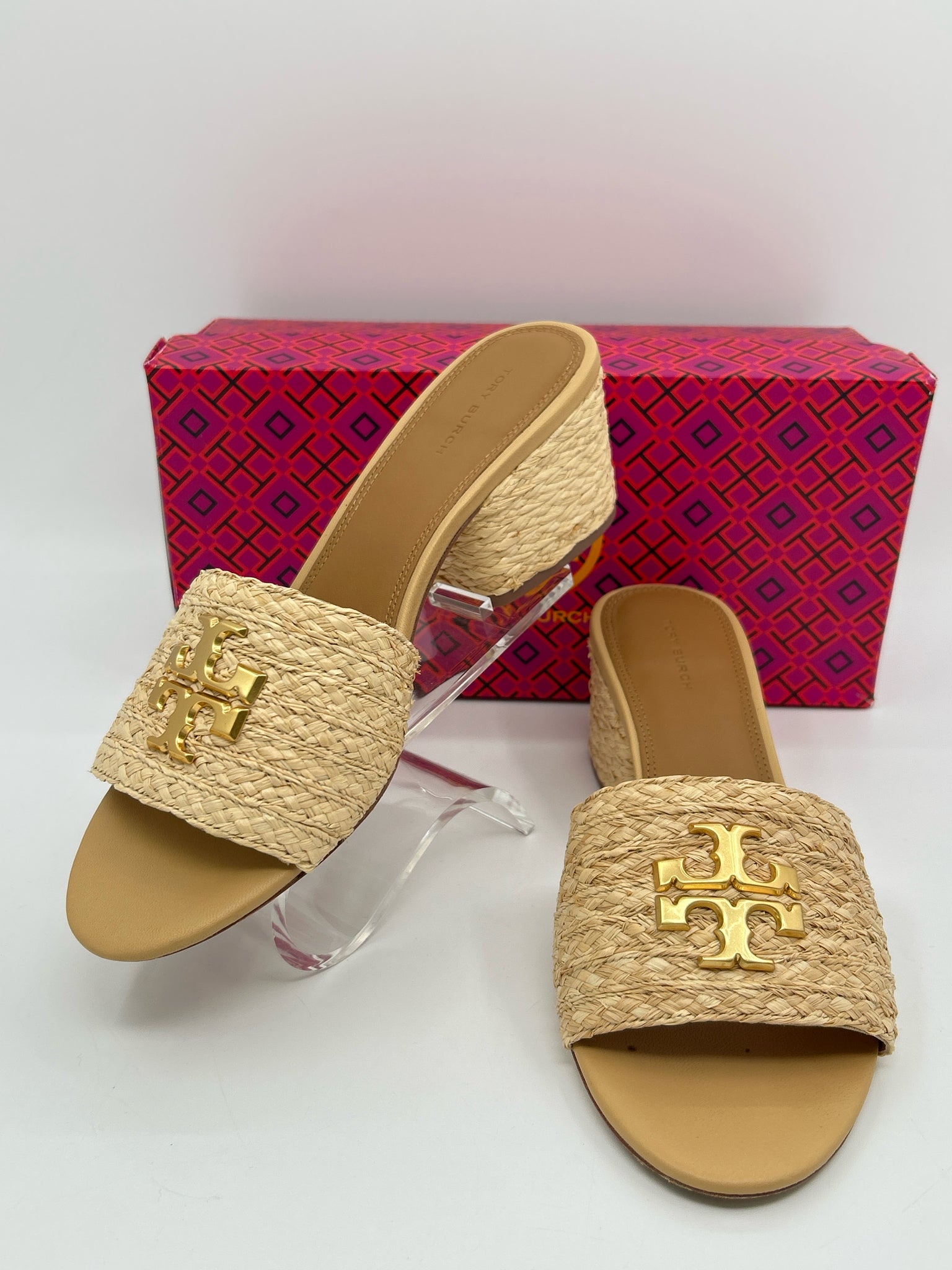 TORY BURCH Size 9M STRAW Women Sandal