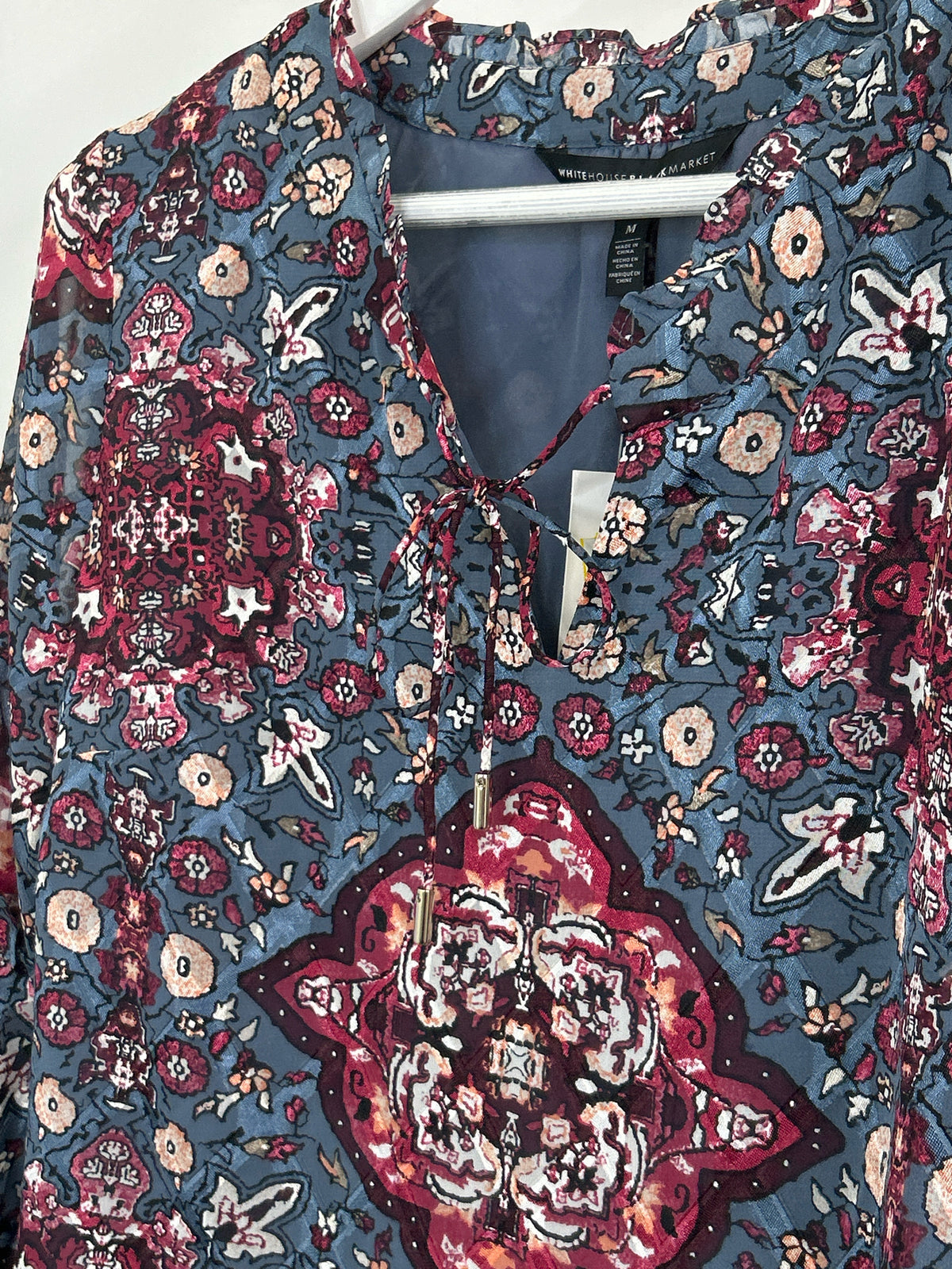White House Black Market Size M BLUE AND RED Women Dress