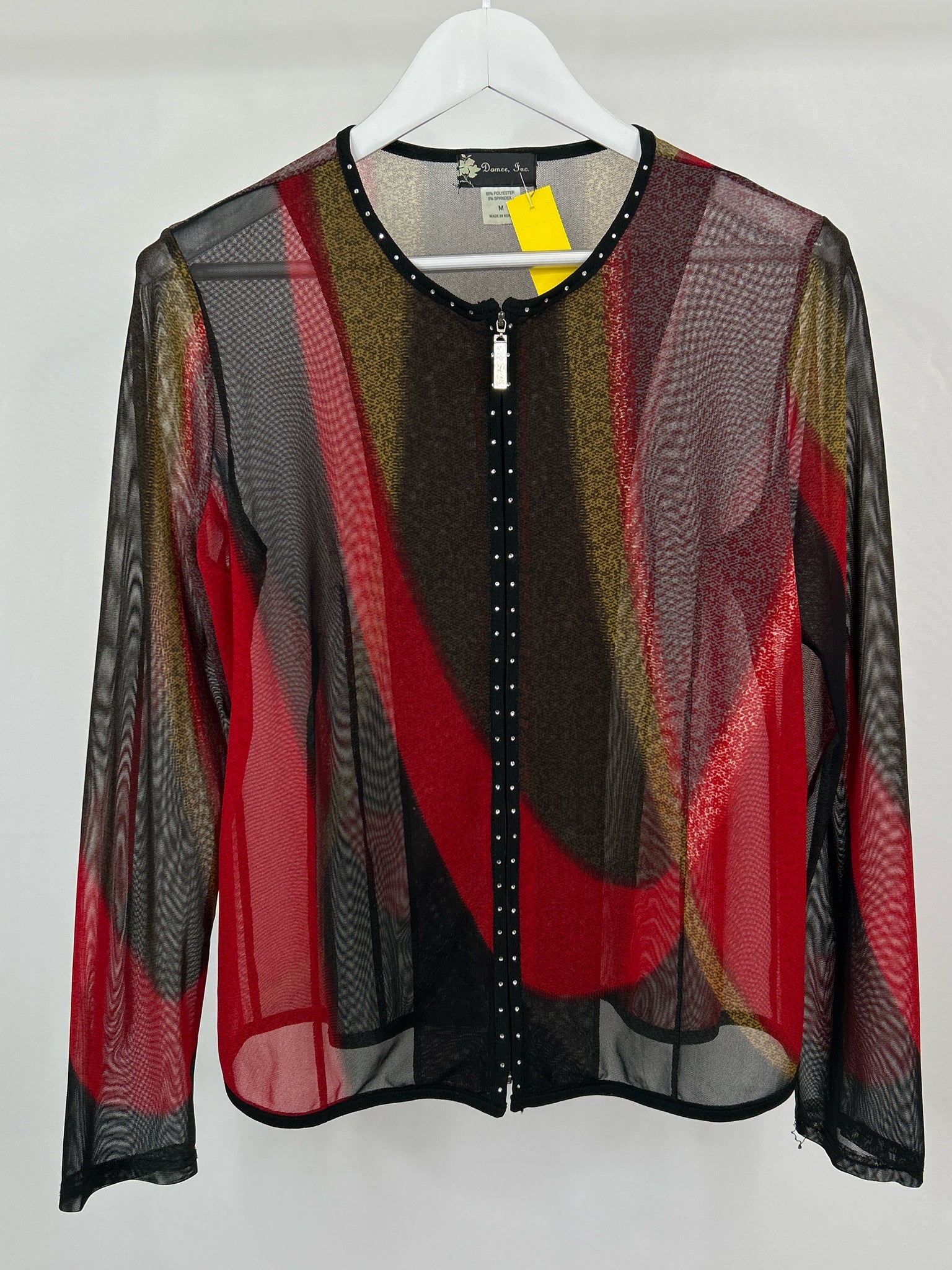 DAMEE INC Size M black and red Women Jacket
