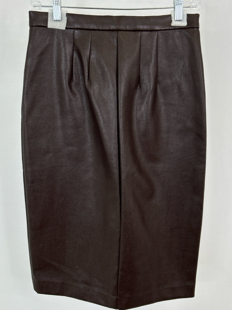 ANN TAYLOR Women Size 0P Brown Skirt NWT