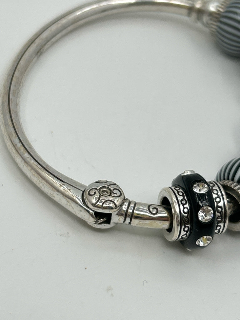 BRIGHTON Silver and Black Women's Bracelet