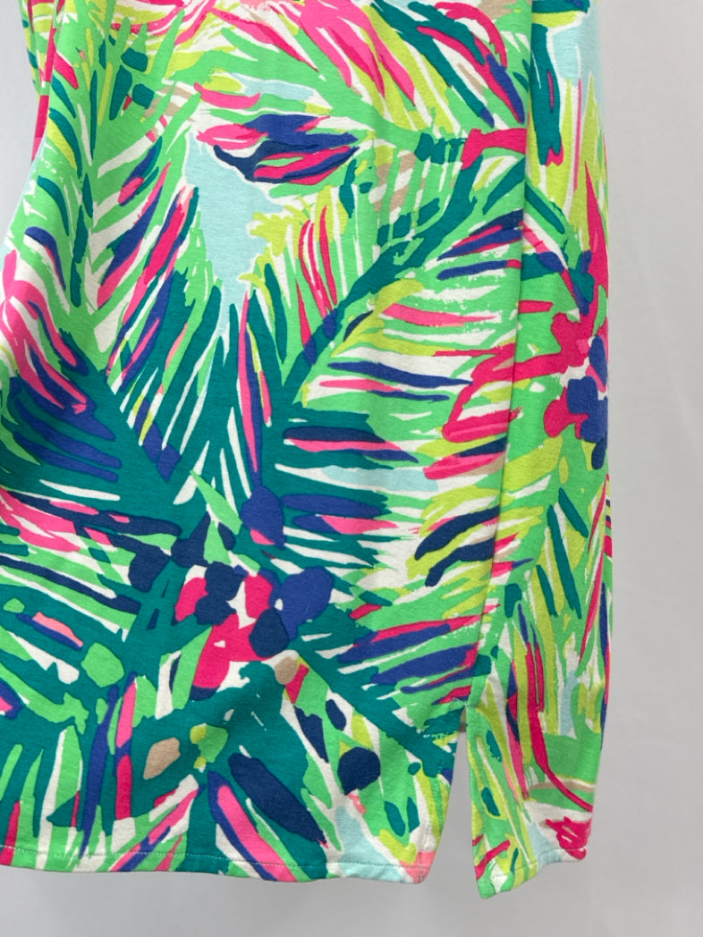 LILLY PULITZER Size M Green Floral Women Dress