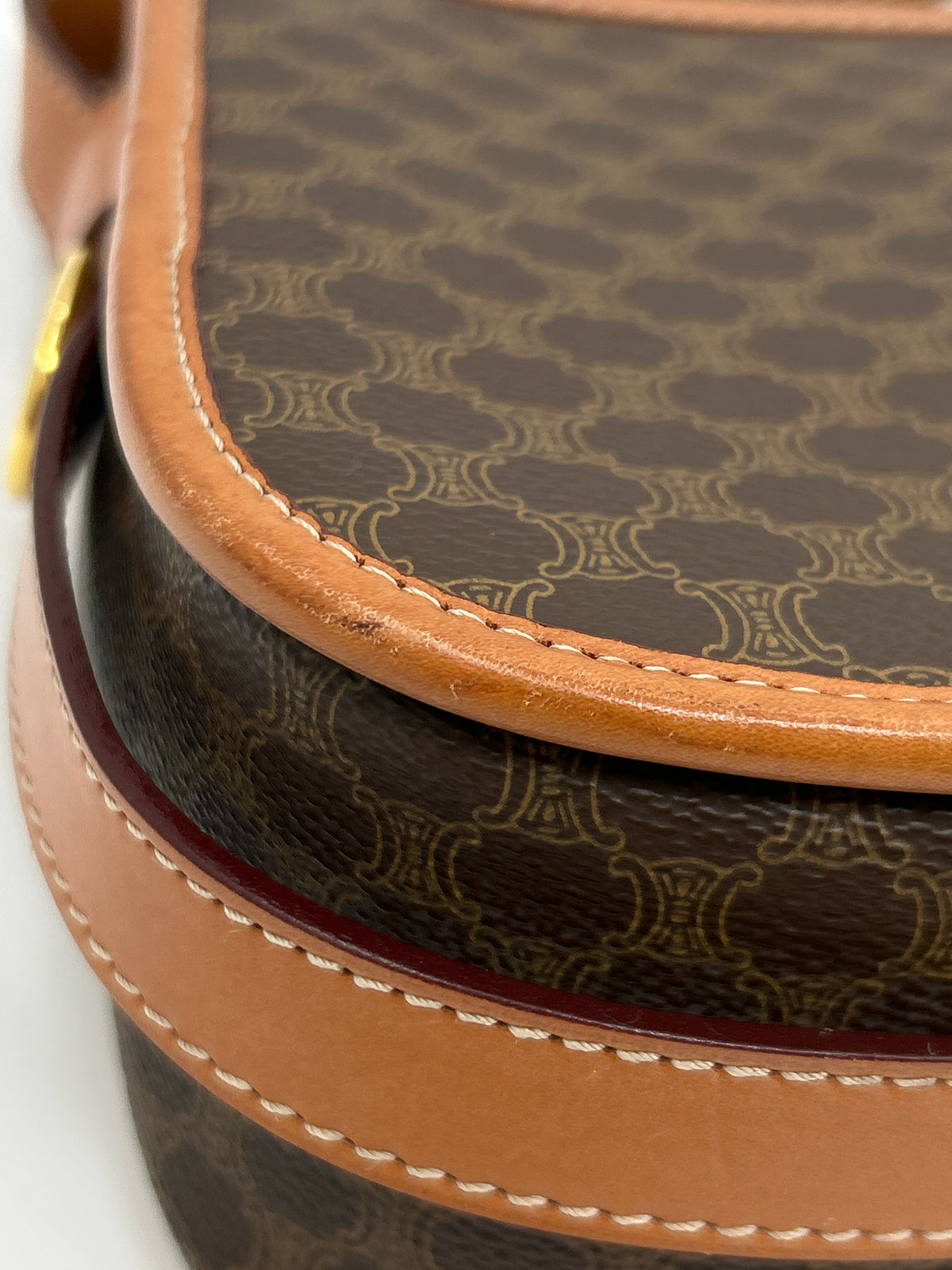 CELINE Brown Print Women Purse