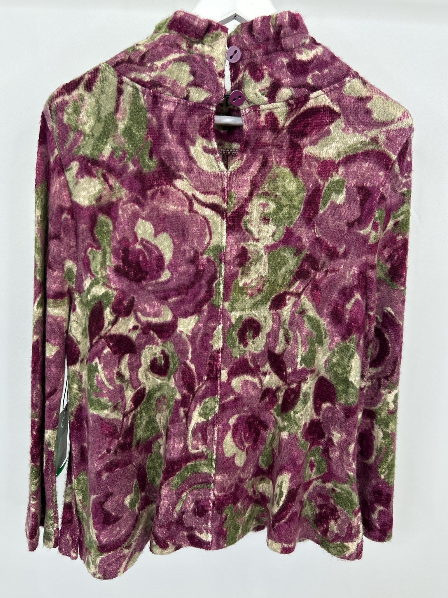 HABITAT Size S Fuschia Floral Women Sweater NWT