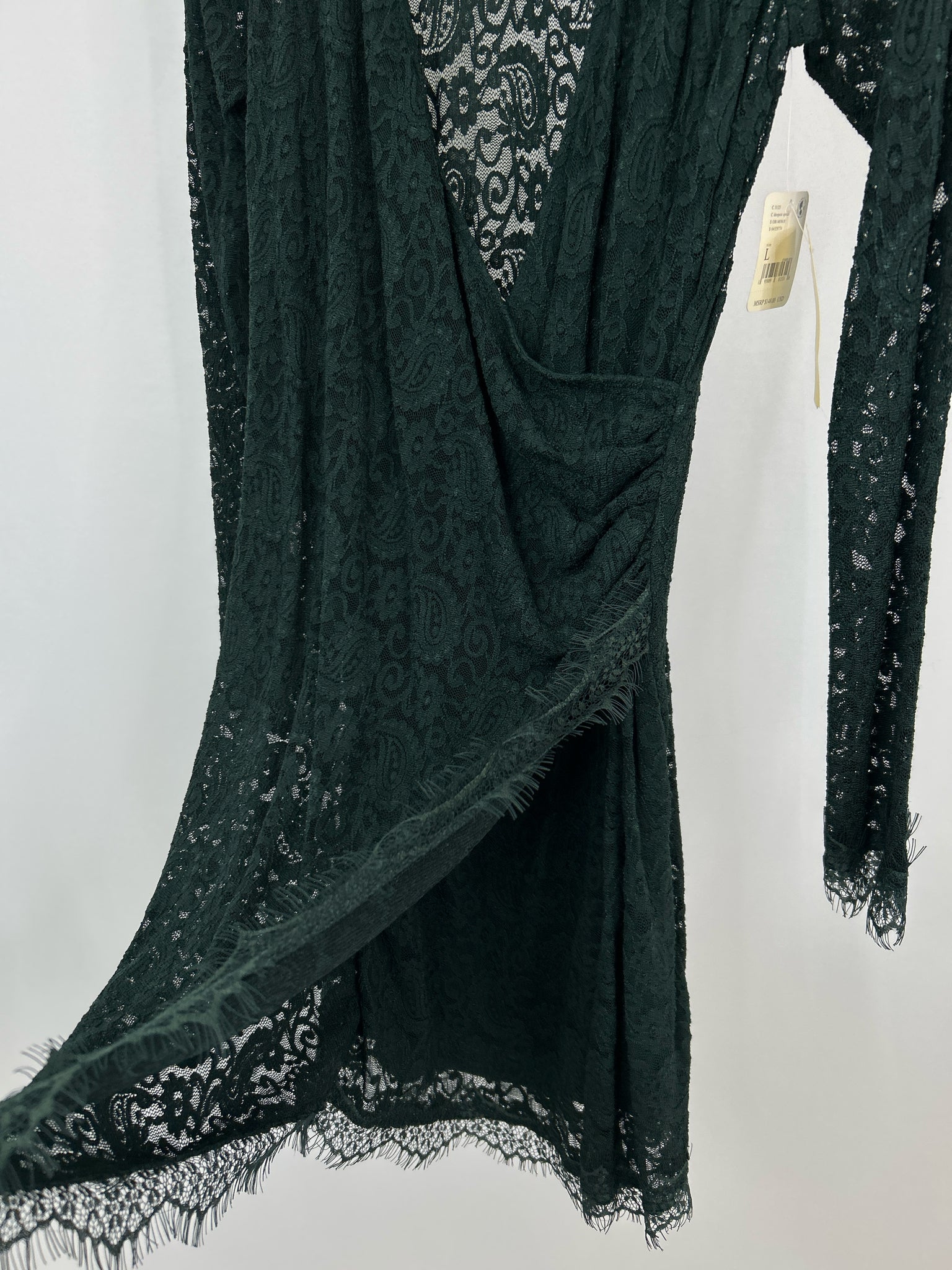 FREE PEOPLE Size L Green Women Dress