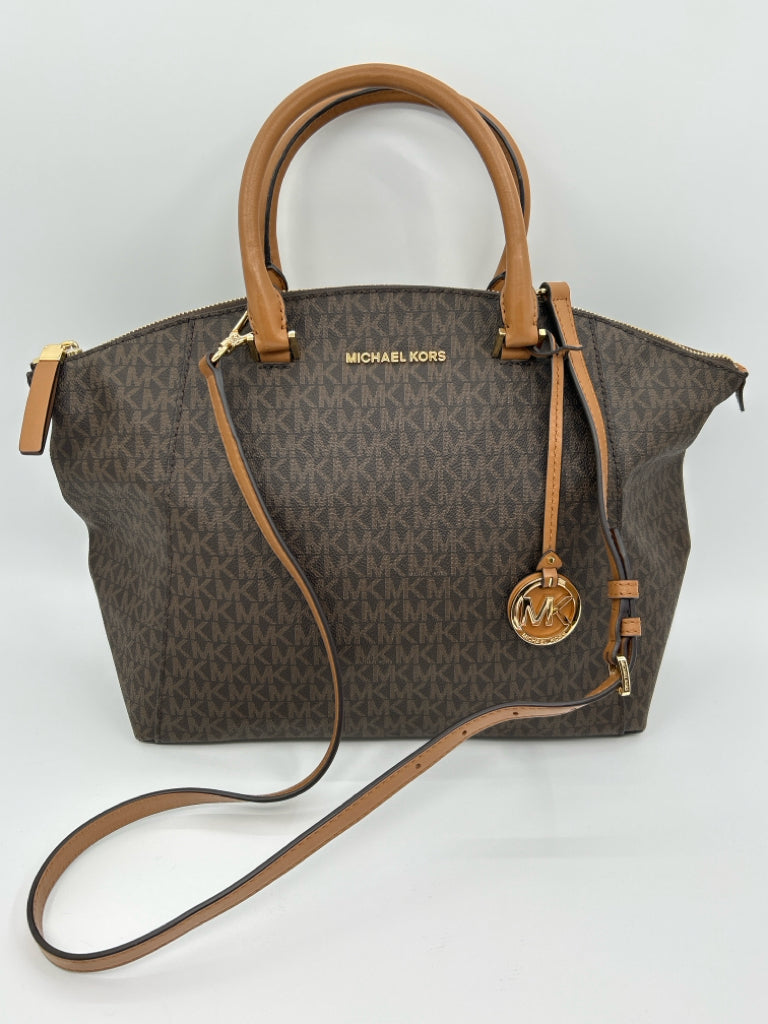 MICHAEL KORS Brown Print Women's Purse