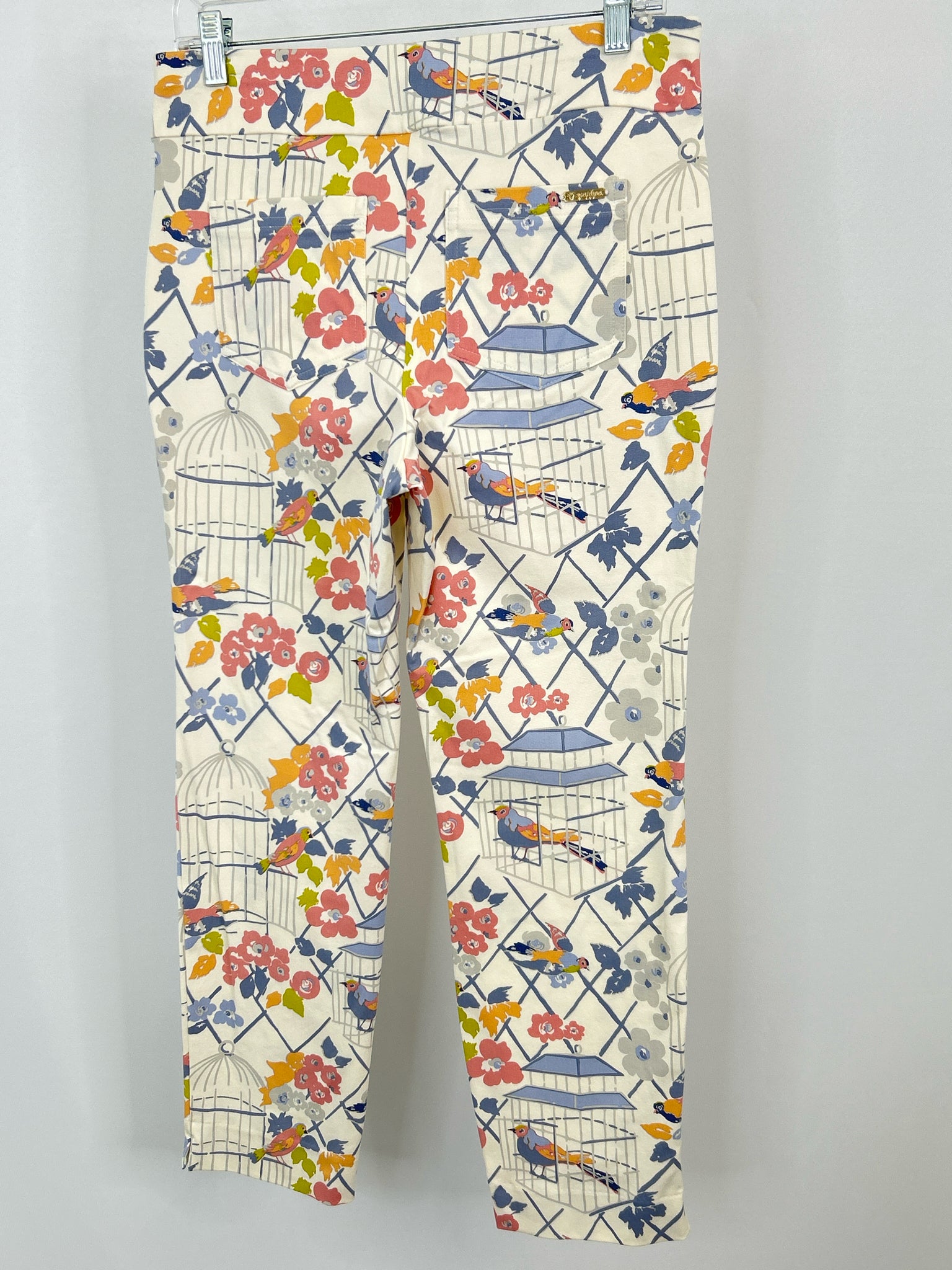 SPARTINA 449 Size L White Print Women Pants