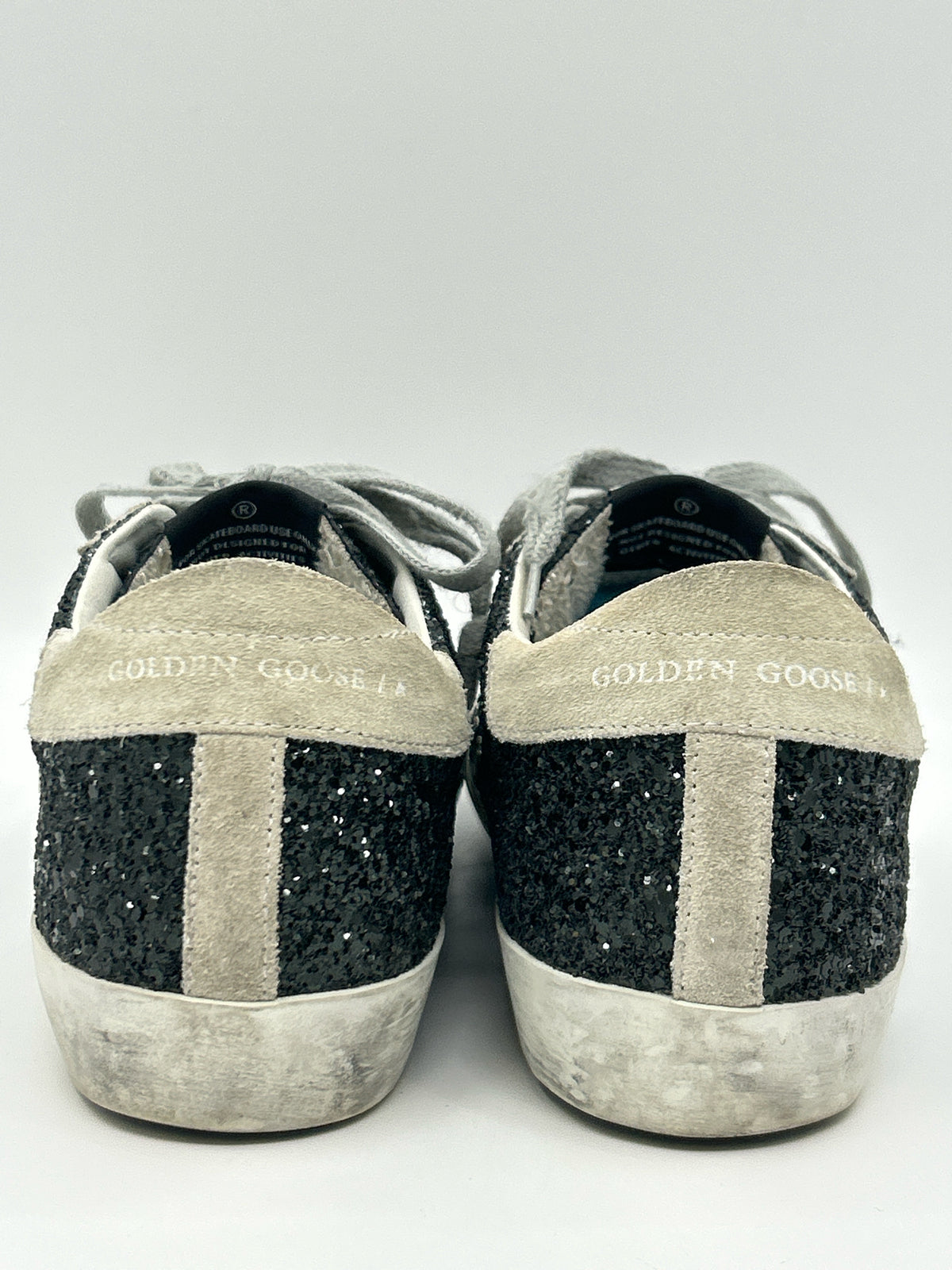 GOLDEN GOOSE Size 38 Black Print Women Sneakers