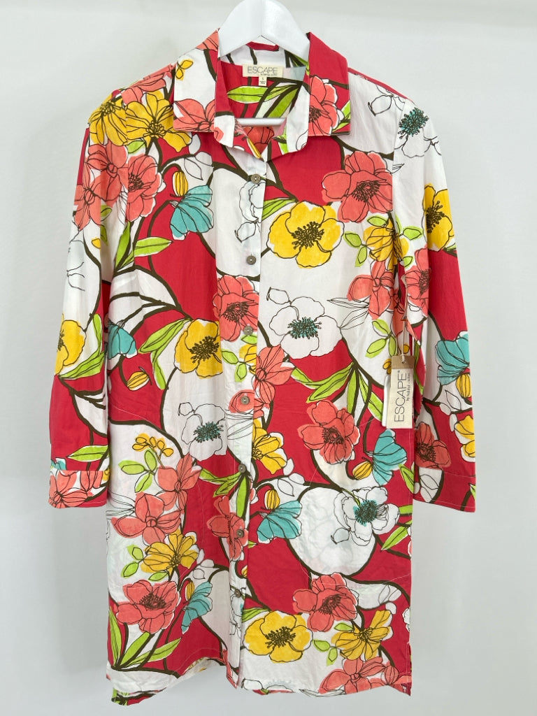 Escape by Habitat Clothes Size S RED FLORAL Dress